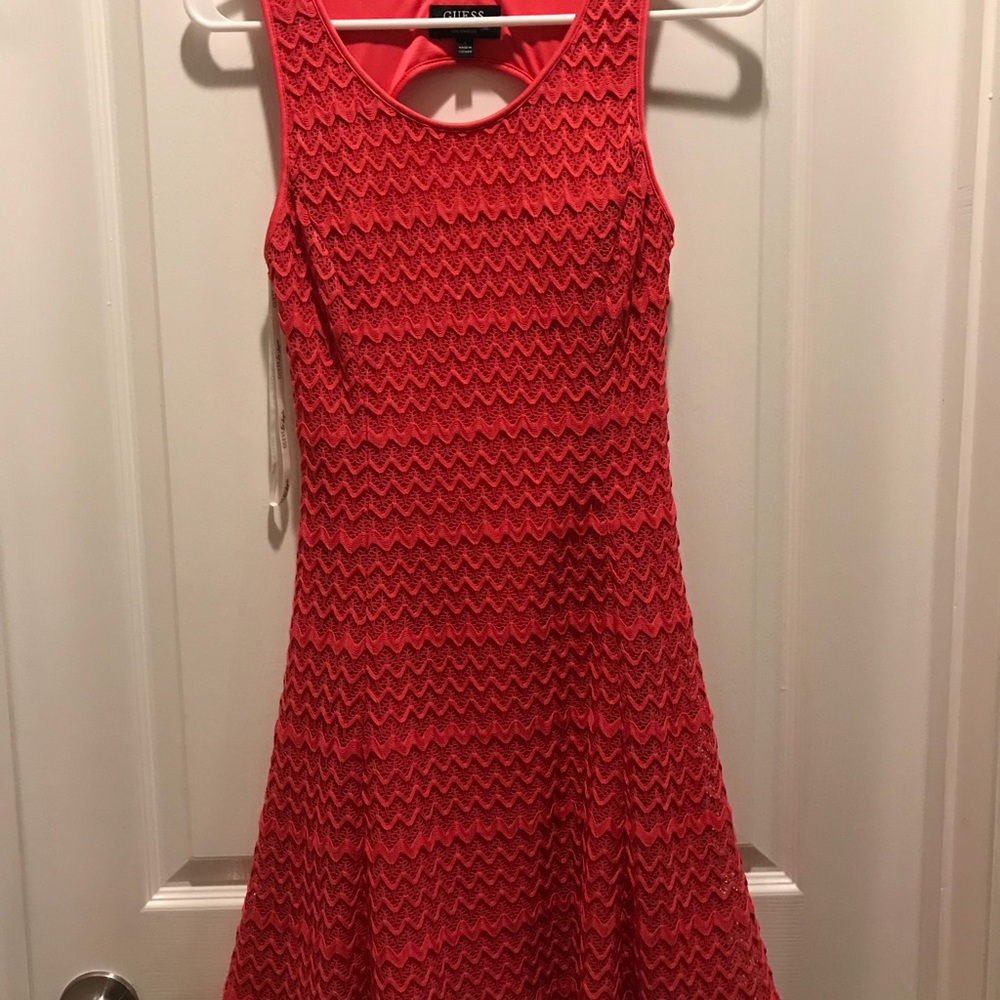 Dark coral sundress